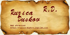 Ružica Duškov vizit kartica